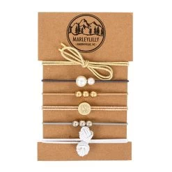 Monogrammed Hair Tie Set