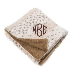 Personalized Fur Throw