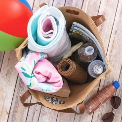 Monogrammed Straw Tote Bag -Fashion Clothing Store 0fI inside of straw tote bag