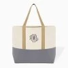 Monogrammed Savannah Tote Bag