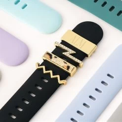 Personalized Smart Watch Charm Set -Fashion Clothing Store 0qz gold smart apple watch charms on band