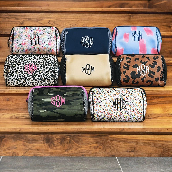 Monogrammed Neoprene Cosmetic Case 2 Monogrammed Neoprene Cosmetic Case - Image 2
