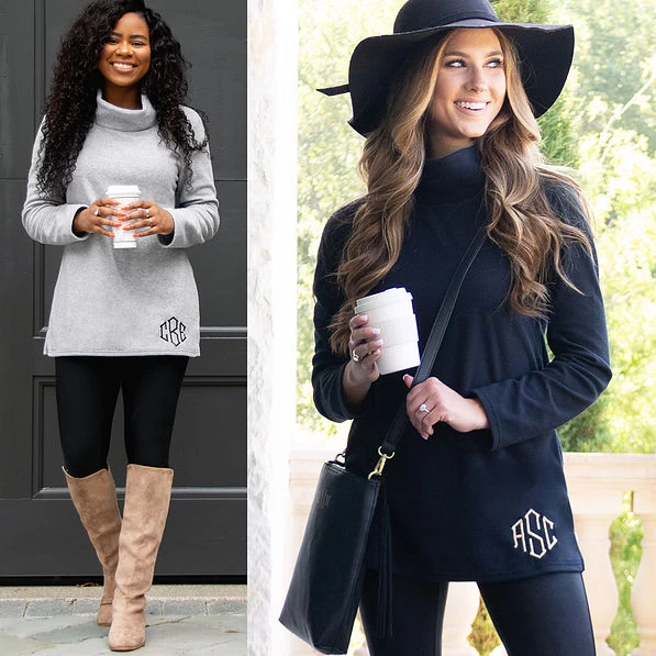 Monogrammed Fleece Tunic 4 Monogrammed Fleece Tunic - Image 4