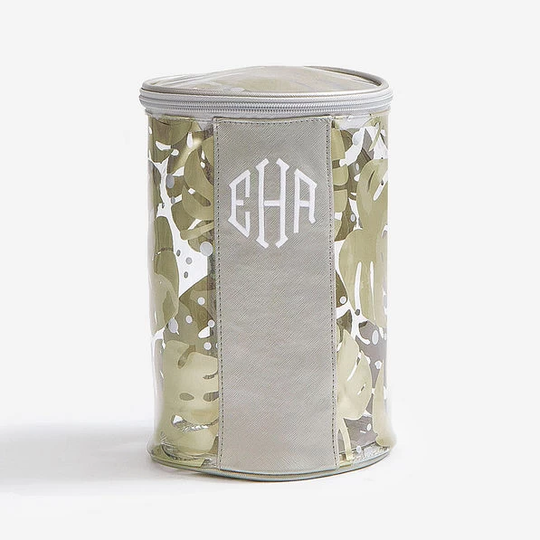 Monogrammed Clear Ditty Bag 1 Monogrammed Clear Ditty Bag