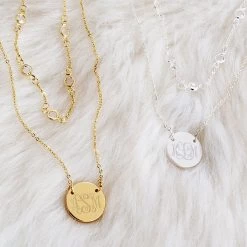 Monogrammed Dainty Necklace -Fashion Clothing Store 1Iv monogrammed dainty necklaces