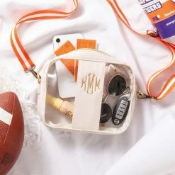 Monogrammed Clear Stadium Crossbody Bag 13 Monogrammed Clear Stadium Crossbody Bag -Fashion Clothing Store 1eR bone clear stadium crossbody with orange gameday props