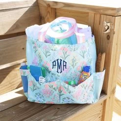 Monogrammed Large Caddy -Fashion Clothing Store 1hI personalized large caddy in floral lattice