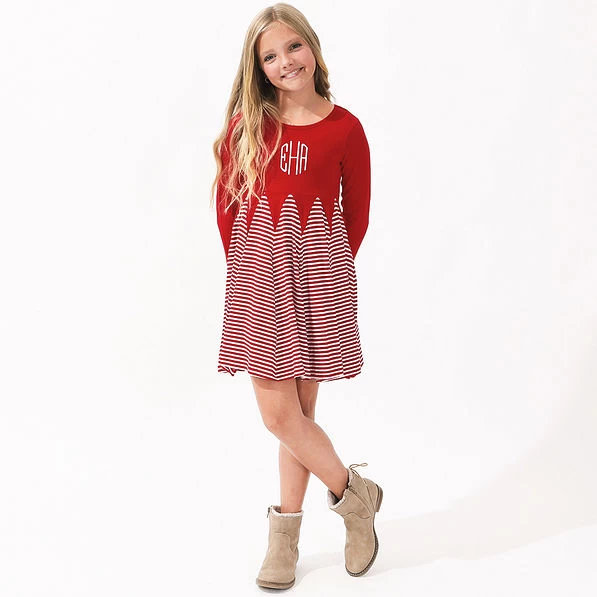 Monogrammed Kids Twirl Dress 2 Monogrammed Kids Twirl Dress - Image 2
