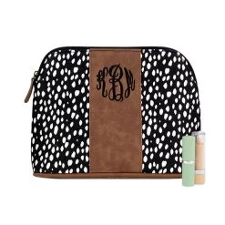 Monogrammed Dottie Cosmetic Case