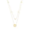 Monogrammed Heart Multi Strand Necklace