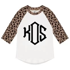 Monogrammed Kids Raglan Tunic
