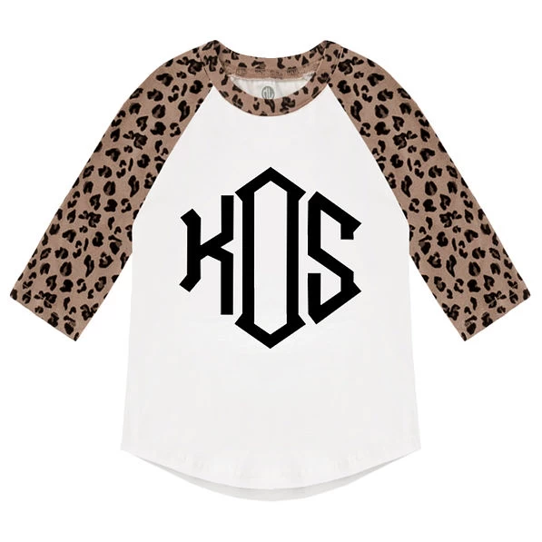 Monogrammed Kids Raglan Tunic 1 Monogrammed Kids Raglan Tunic