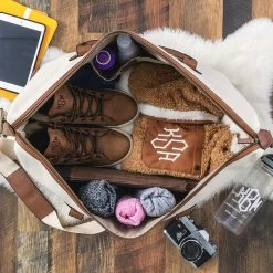 Monogrammed Vintage Weekender -Fashion Clothing Store 2cr inside of monogrammed vintage weekender