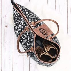 Monogrammed Dottie Weekender -Fashion Clothing Store 2kO dottie weekender bag zipped with shoes