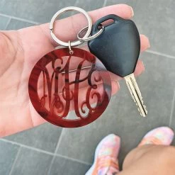 Acrylic Monogrammed Key Chain 8 Acrylic Monogrammed Key Chain -Fashion Clothing Store 2zD tortoise acrylic keychain
