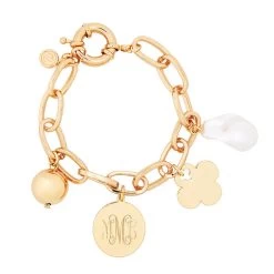 Monogrammed Charm Bracelet