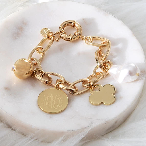 Monogrammed Charm Bracelet 3 Monogrammed Charm Bracelet - Image 3