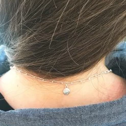 Monogrammed Pendant Necklace 11 Monogrammed Pendant Necklace -Fashion Clothing Store 3Be back of pendant necklace