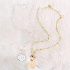 Monogrammed Pendant Necklace 9 Monogrammed Pendant Necklace -Fashion Clothing Store 3Be monogrammed gold and silver pendant necklaces