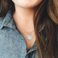 Monogrammed Pendant Necklace 8 Monogrammed Pendant Necklace -Fashion Clothing Store 3Be silver monogrammed pendant necklace 1