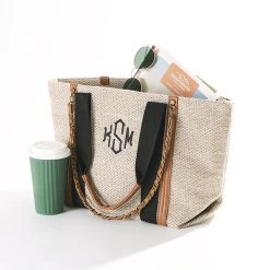 Monogrammed Charlotte Handbag -Fashion Clothing Store 3Bf brown charlotte hand bag with accessories