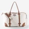 Monogrammed Vintage Weekender