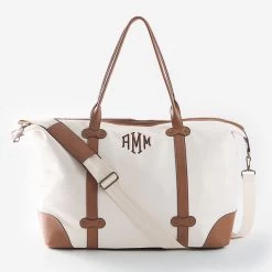 Monogrammed Vintage Weekender