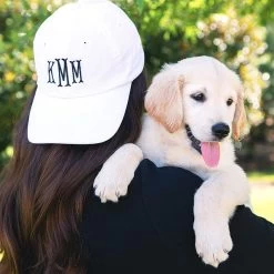 Monogrammed Baseball Hat 17 Monogrammed Baseball Hat -Fashion Clothing Store 3yx baseball hat white puppy