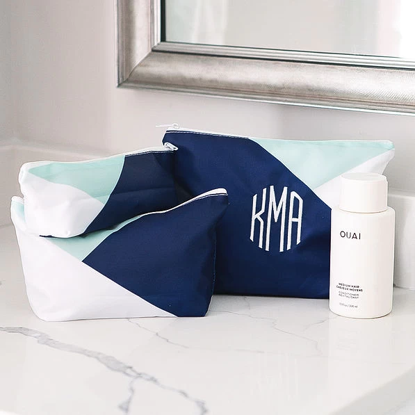 Monogrammed Packable Cosmetic Bags 10 Monogrammed Packable Cosmetic Bags - Image 10