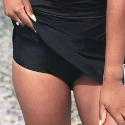 Monogrammed Swim Skirt -Fashion Clothing Store 46q swim skirt showing liner