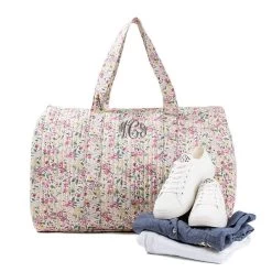 Monogrammed Quilted Weekender