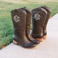 Monogrammed Cowboy Boots -Fashion Clothing Store 53A monogrammed cowboy boots concert