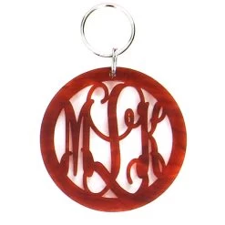 Acrylic Monogrammed Key Chain
