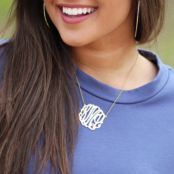 Monogrammed Signature Necklace 7 Monogrammed Signature Necklace - Image 7