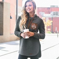 Monogrammed Sherpa Hoodie