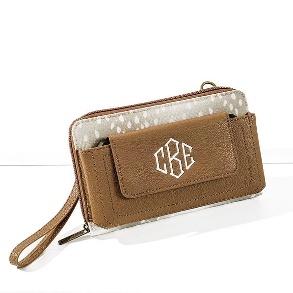 Monogrammed Phone Wallet Wristlet 3 Monogrammed Phone Wallet Wristlet - Image 3