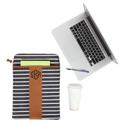 Monogrammed Laptop Sleeve