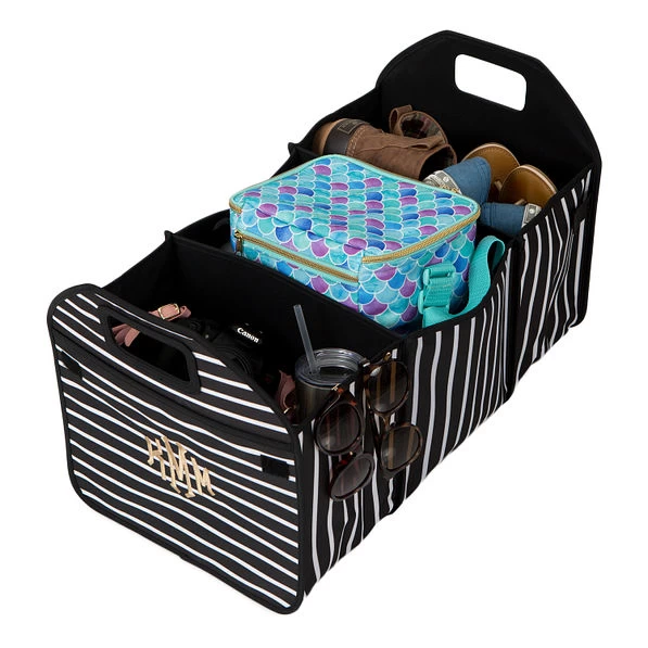 Monogrammed Trunk Organizer 1 Monogrammed Trunk Organizer