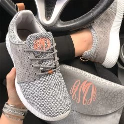 Monogrammed Athleisure Sneakers -Fashion Clothing Store 5eU monogrammed athleisure sneakers car coral thread
