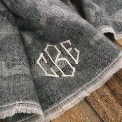 Monogrammed Faded Camo Scarf -Fashion Clothing Store 5hM super soft monogrammed camo scarf