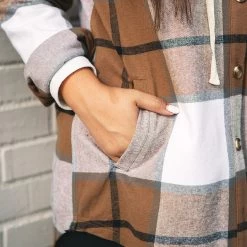 Monogrammed Shacket -Fashion Clothing Store 6FE flannel shacket with pockets