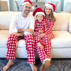 Unisex Pajama Pants 7 Unisex Pajama Pants -Fashion Clothing Store 6IF christmas morning family pic in mathcing pjs