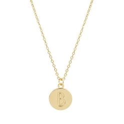 Stamped Initial Necklace