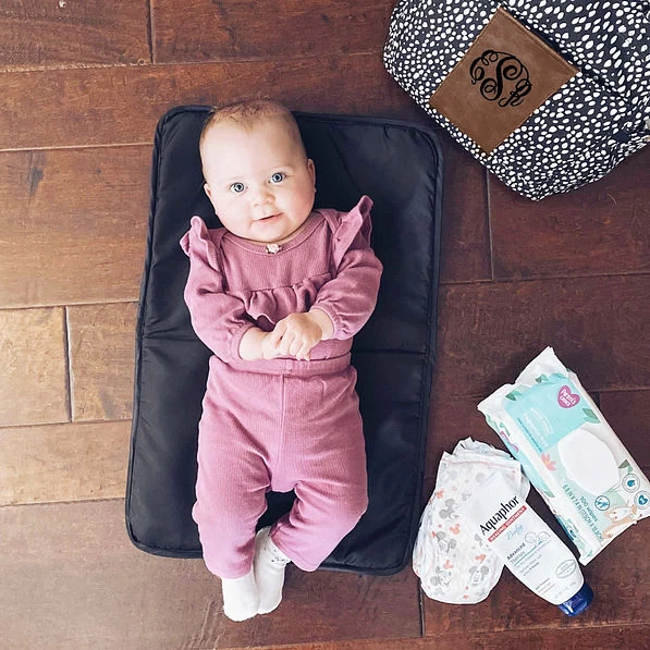 Monogrammed Dottie Diaper Backpack 3 Monogrammed Dottie Diaper Backpack - Image 3