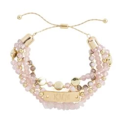 Monogrammed Bar Bracelet Stack