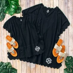 Monogrammed Kids Bathing Suit Cover Up -Fashion Clothing Store 7iW mom and me black swimsuit cover ups