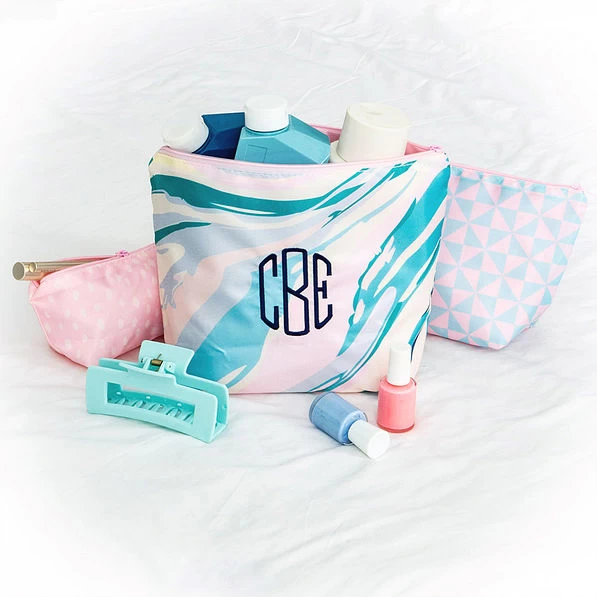 Monogrammed Packable Cosmetic Bags 3 Monogrammed Packable Cosmetic Bags - Image 3