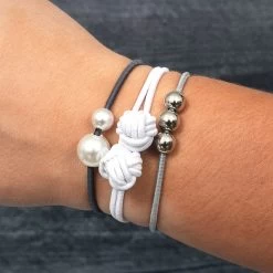 Monogrammed Hair Tie Set -Fashion Clothing Store 8IW cute hair ties on wrist