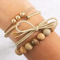 Monogrammed Hair Tie Set -Fashion Clothing Store 8IW hair ties on wrist