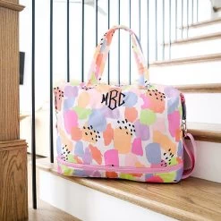 Monogrammed Expandable Travel Bag -Fashion Clothing Store 8P0 melon patch expandable travel bag on stairs